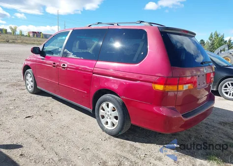 2004 Honda Odyssey Ex z USA, uszkodzony, nr VIN 5FNRL18684B009176
